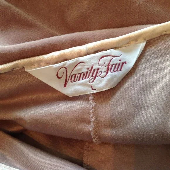 Vintage Vanity Fair Velour Robe Womens Large - Picture 4 of 4